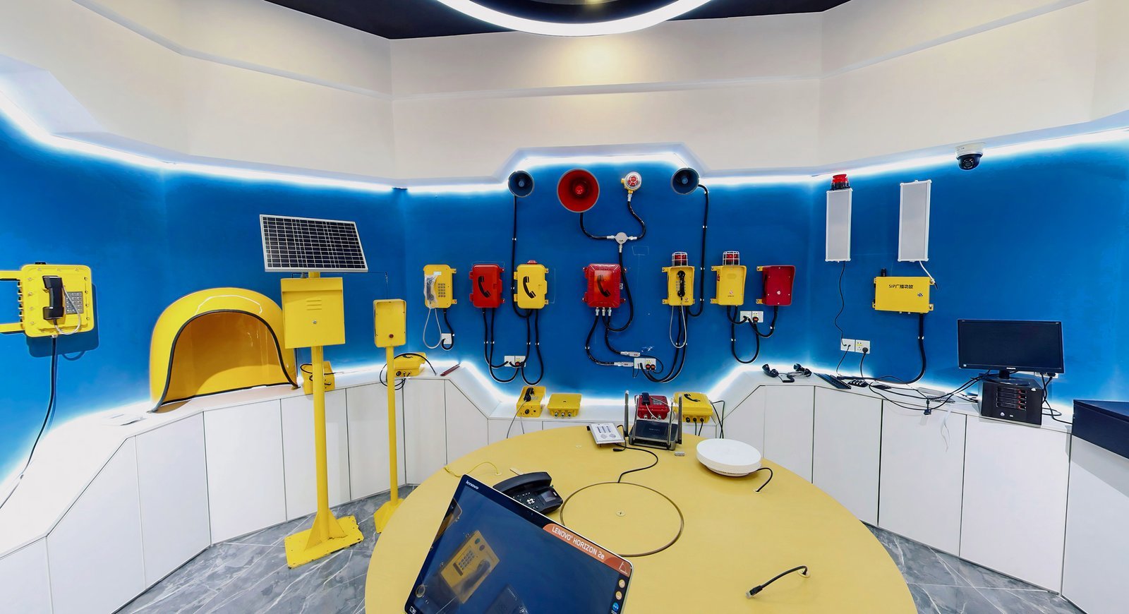 Network infrastructure supporting industrial emergency communications