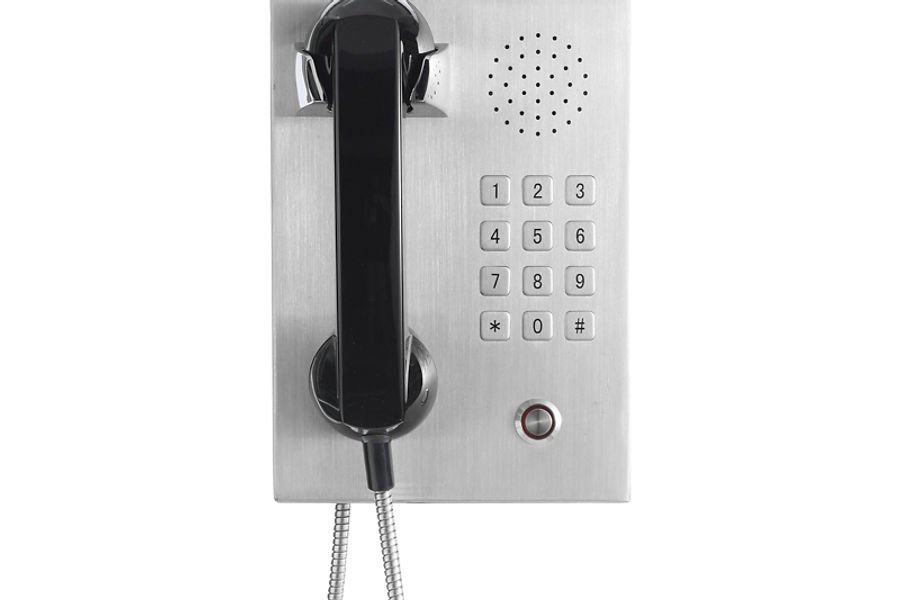 Stainless Wall-Mounted Speed Dial Phone, alternate view 1
