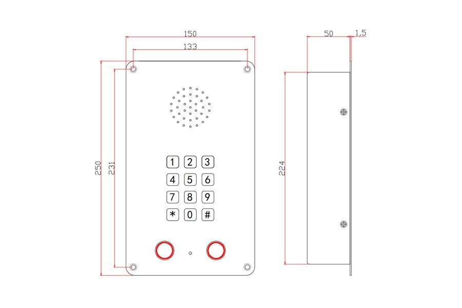 Emergency Elevator Telephone, alternate view 4