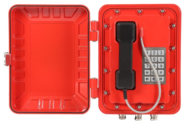 Explosion-proof telephone for hazardous areas